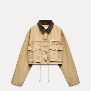 Zara cropped jacket-Large